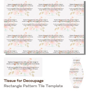 Decoupage Template for Designing Your Own Pattern Tissue Paper