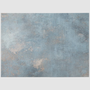 Decoupage Textured Blues Background Faux Finish Tissue Paper