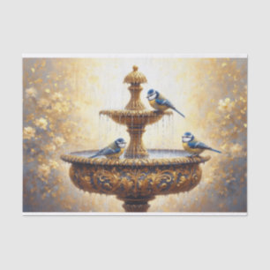Decoupage Tissue Paper French Garden Birds,