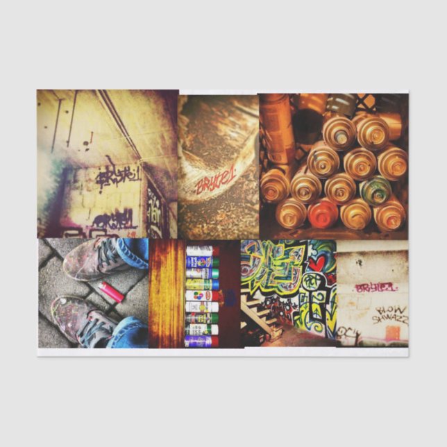 Decoupage tissue paper, graffiti art  paper (Front)