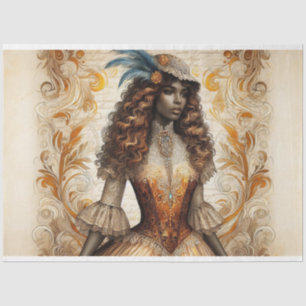 Decoupage Tissue Paper Victorian African American