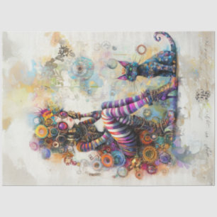 Decoupage Victorian-era Fashion Futuristic Boho Tissue Paper
