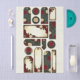 Decoupage Vintage Rose Tissue Paper