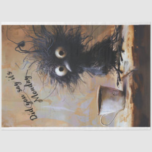 Decoupage Wackadoodle Is It Monday Tuftoodle Bird Tissue Paper