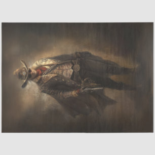 Decoupage Western Cowboy Sherriff Wild West Tissue Paper