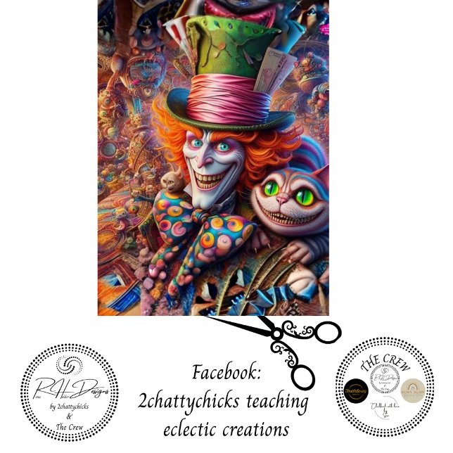 Decoupage Whimsical Fantasy Tea Party Character Sc Tissue Paper (Creator Uploaded)
