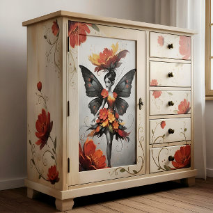 Decoupage Whimsical Flower Fairy Tissue Paper