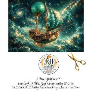 Decoupage Whimsical Hot Air Balloon Landscape Tissue Paper