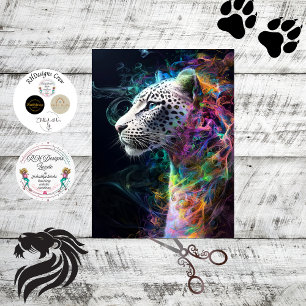 Decoupage Whimsical Leopard Vibrant Swirling Color Tissue Paper