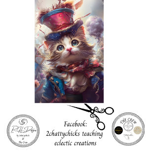 Decoupage Whimsical Liberty Bell Cat USA Tissue Paper