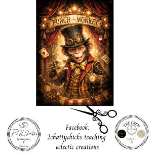 Decoupage Whimsical Punch at the Circus Tissue Paper