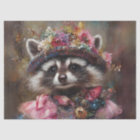 Decoupage Whimsical Racoon Vintage Attire 