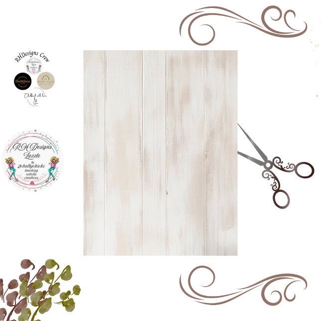 Decoupage Whitewashed Panel Background  Tissue Paper (Creator Uploaded)