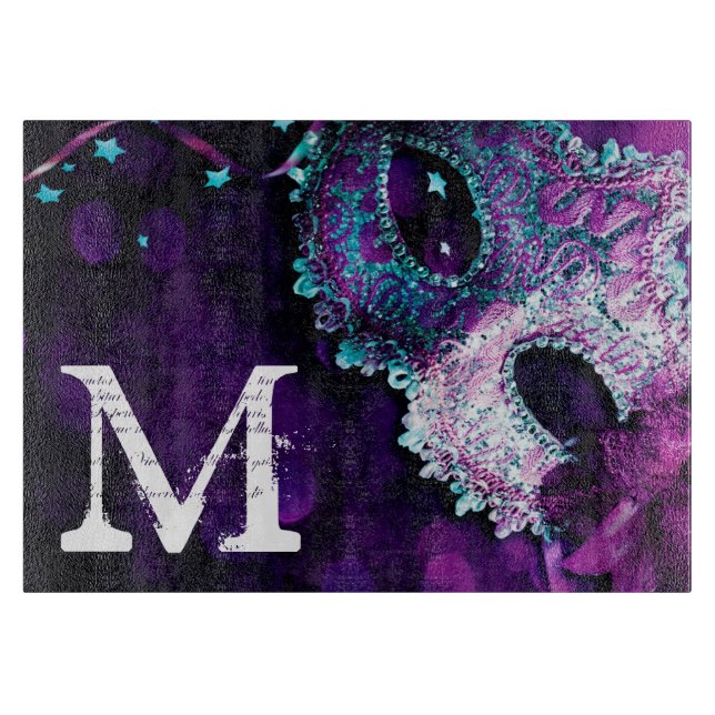 Découper Mascarade Masque Costu Monogramme Planche à découp (Devant)