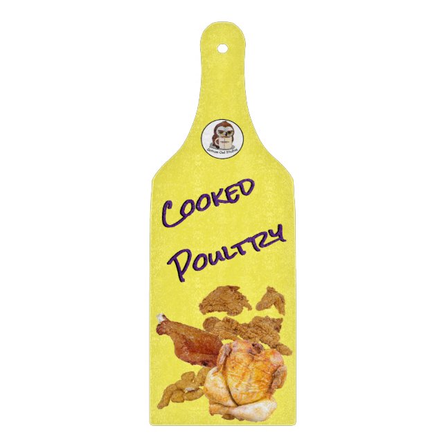 Découper Planche À Coupe Cuite En Verre De Volaille (Avec P (Devant)