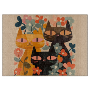Découper Planche À Coupe De Chat Du Milieu Du Siècle, Planc