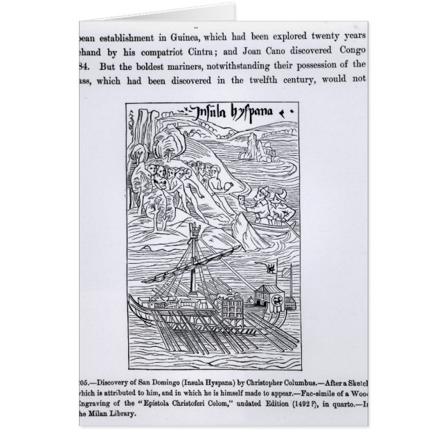 Découverte de San Domingo (Devant)