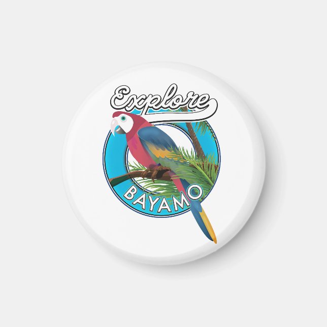 Découvrez le logo rétro Hawaii Magnet (Devant)