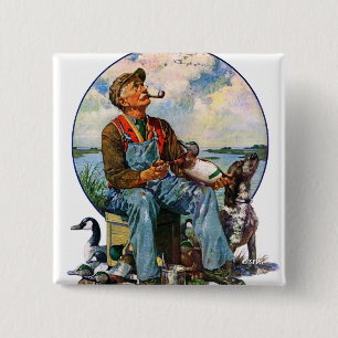 Decoys 2 Inch Square Button