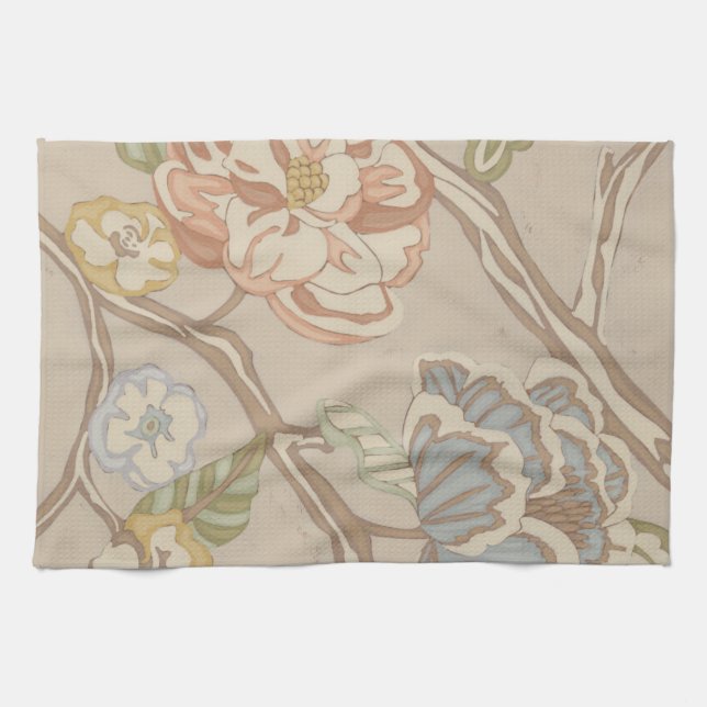 Decrative Organza Chintz Floral Design Kitchen Towel (Horizontal)