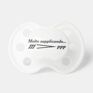 Decrescendo con molto supplicando pacifier