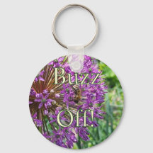 Décroche-toi ! Abeille sur un porte-clés fleur vio