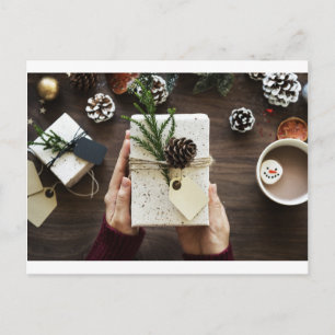Decrotive Christmas Box Holiday Postcard