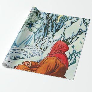 “Ded Moroz” or “Father Frost” by Ivan Bilibin Wrapping Paper
