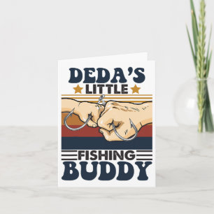 Deda's Little Fishing Buddy Funny Fishing Partner Card