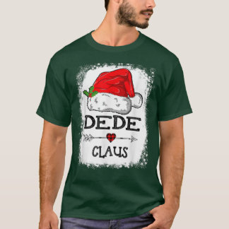 Dede Claus Christmas Light Pajama Family Matching  T-Shirt