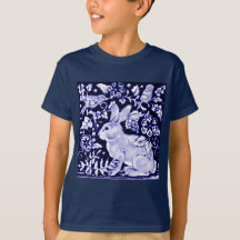 Dedham Blue Rabbit, Classic Blue & White Design