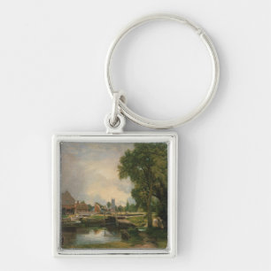 Dedham Lock and Mill, 1820 Keychain
