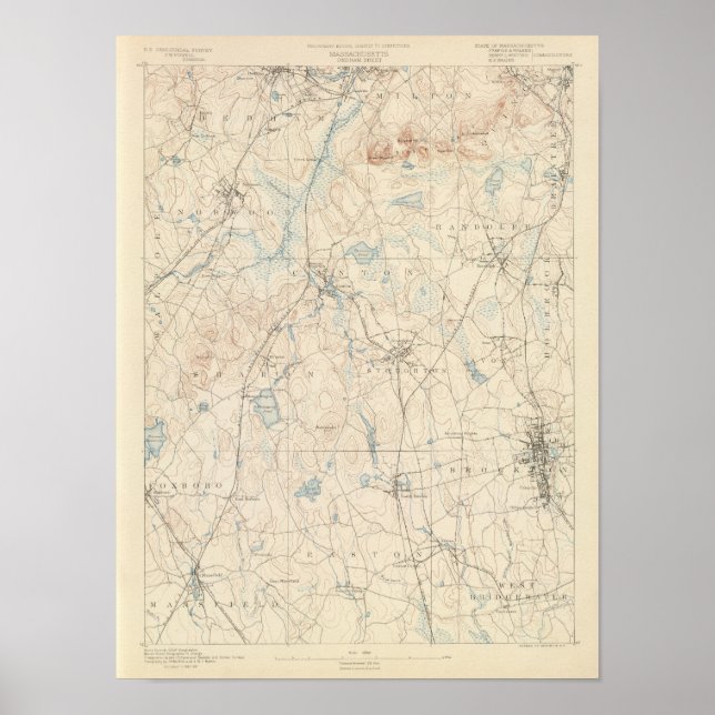 Dedham, Massachusetts Poster (Front)