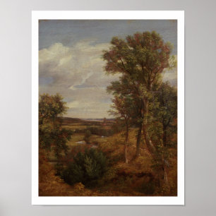 Dedham Vale, 1802 (oil on canvas) Poster