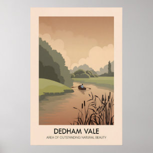 Dedham Vale AONB Travel Poster