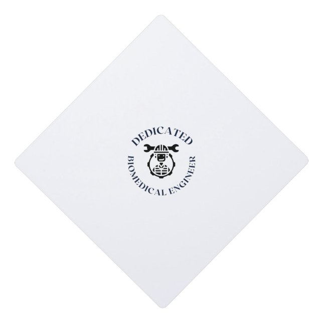 DEDICATED BIOMEDICAL ENGINEER GRADUATION CAP TOPPER (Front)
