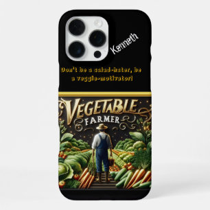 Dedicated Farmer Tending Lush Fields iPhone 16 Pro Max Case