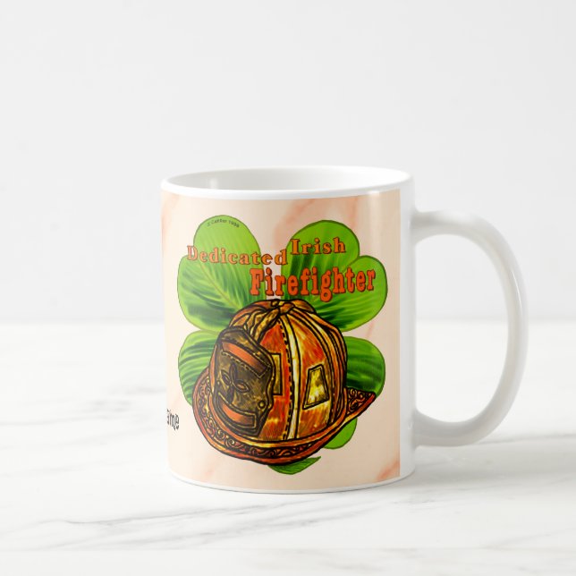Dedicated Irish firefighter mug (Right)