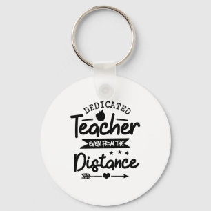 Dedicated Teacher Distance Keychain