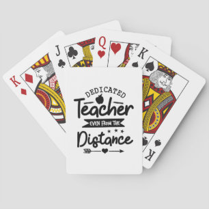 Dedicated Teacher Distance Playing Cards