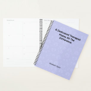 Dedicated Therapist Makes All The Difference  Planner