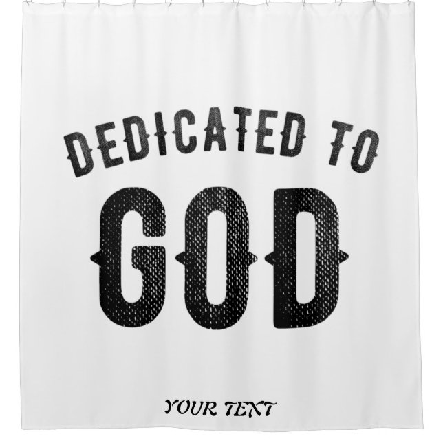 DEDICATED TO GOD COOL CUSTOMIZABLE BLACK TEXT (Front)