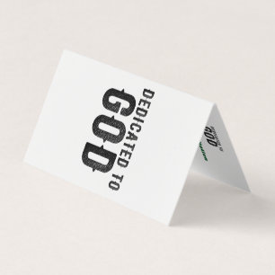 DEDICATED TO GOD CUSTOMIZABLE COOL BLACK TEXT