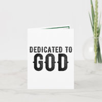 DEDICATED TO GOD CUSTOMIZABLE COOL BLACK TEXT