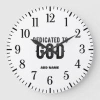 DEDICATED TO GOD CUSTOMIZABLE COOL BLACK TEXT