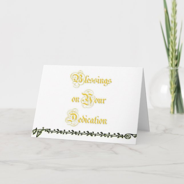 dedication card (Front)