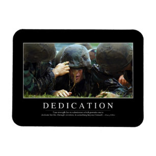Dedication: Inspirational Quote Magnet