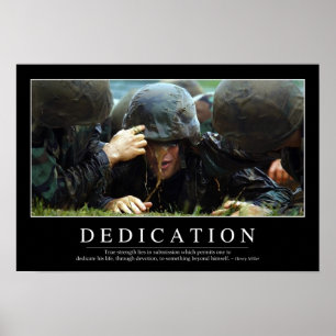 Dedication: Inspirational Quote Poster