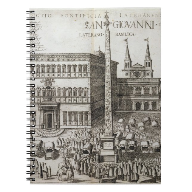 Dedication of the Obelisk in front of the Basilica Notebook (Front)