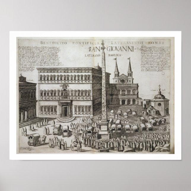 Dedication of the Obelisk in front of the Basilica Poster (Front)